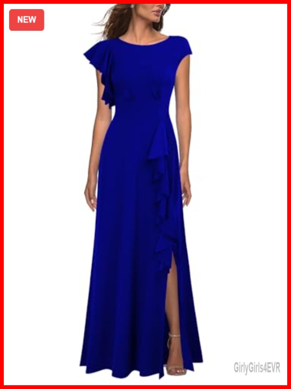 WOOSEA Sexy Split A-Line Maxi Formal Evening Cocktail Party Dress